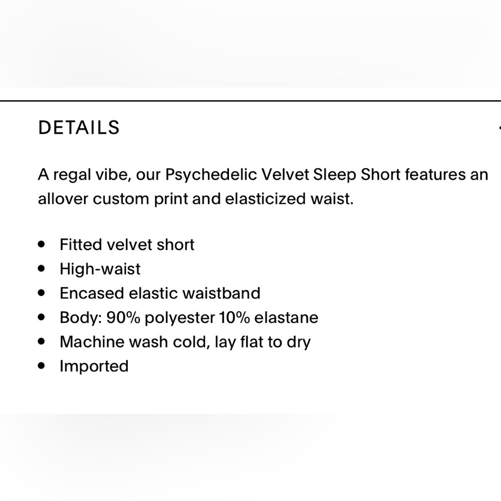 Savage X Fenty Psychedelic Velvet Sleep Short - Orange Floral - Picture 11 of 11